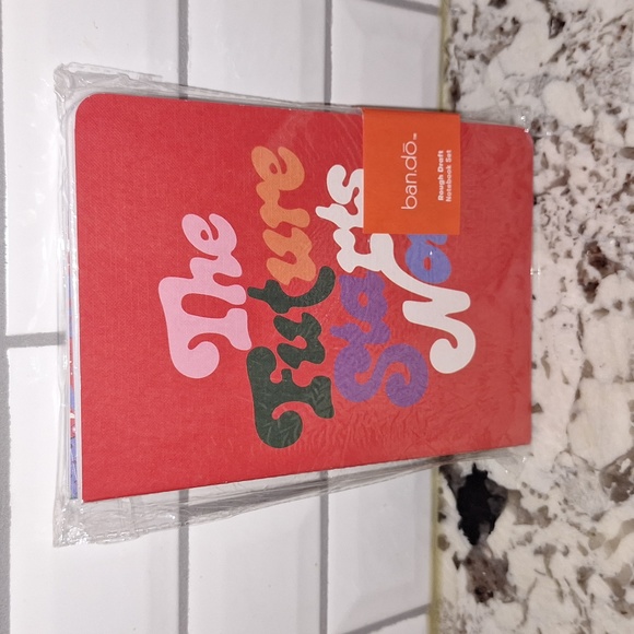✨️ Ban.do rough draft 3 notebook set. Journal. Back to school/work. Red. - Picture 1 of 4